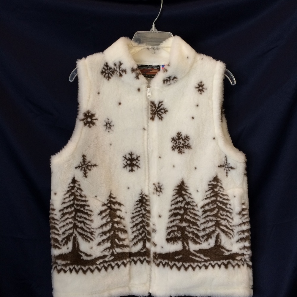Faux Fur Alpine Winter Vest S/P Cobblestone Canyon